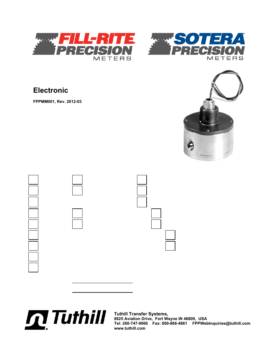 Fill-Rite TM Series Precision Meter User Manual | 24 pages