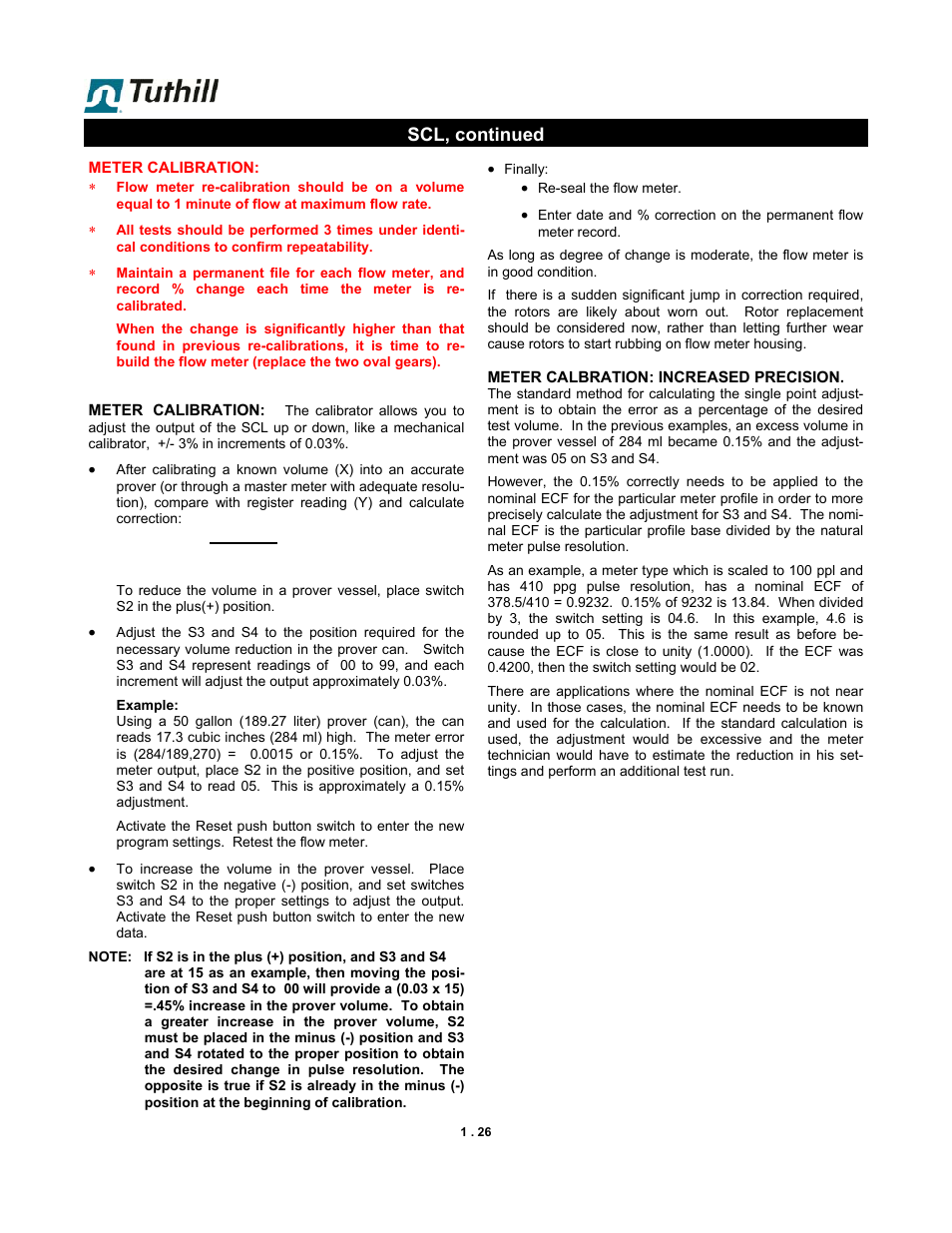 Scl is not yet approved for use in the eu, Scl, continued | Fill-Rite TS SS F & W Precision Meter User Manual | Page 26 / 28