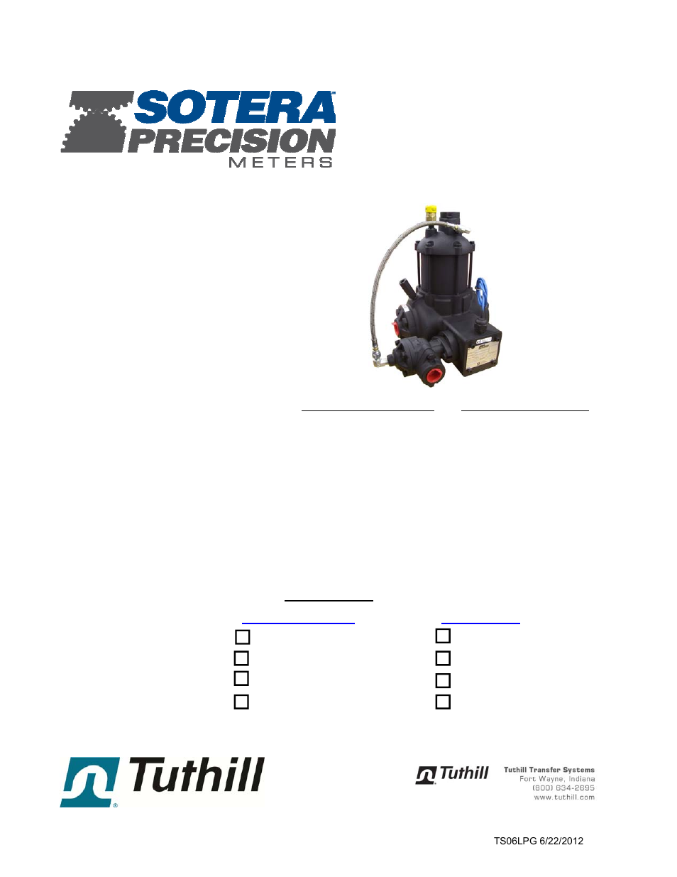 Fill-Rite TS06 LPG Precision Meter User Manual | 20 pages