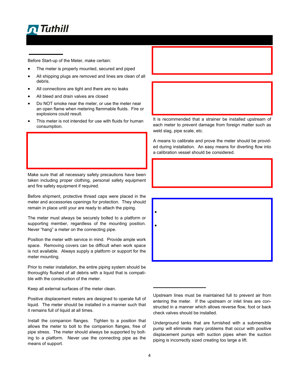 Installation, Installation & operation | Fill-Rite TS06 LPG Precision Meter User Manual | Page 4 / 20