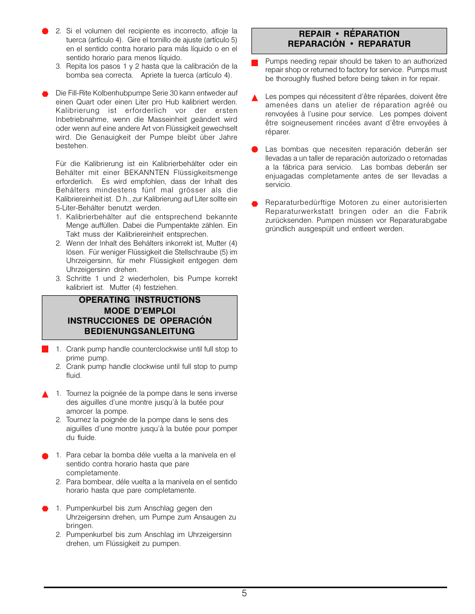 Fill-Rite 30 Series Pump User Manual | Page 5 / 12