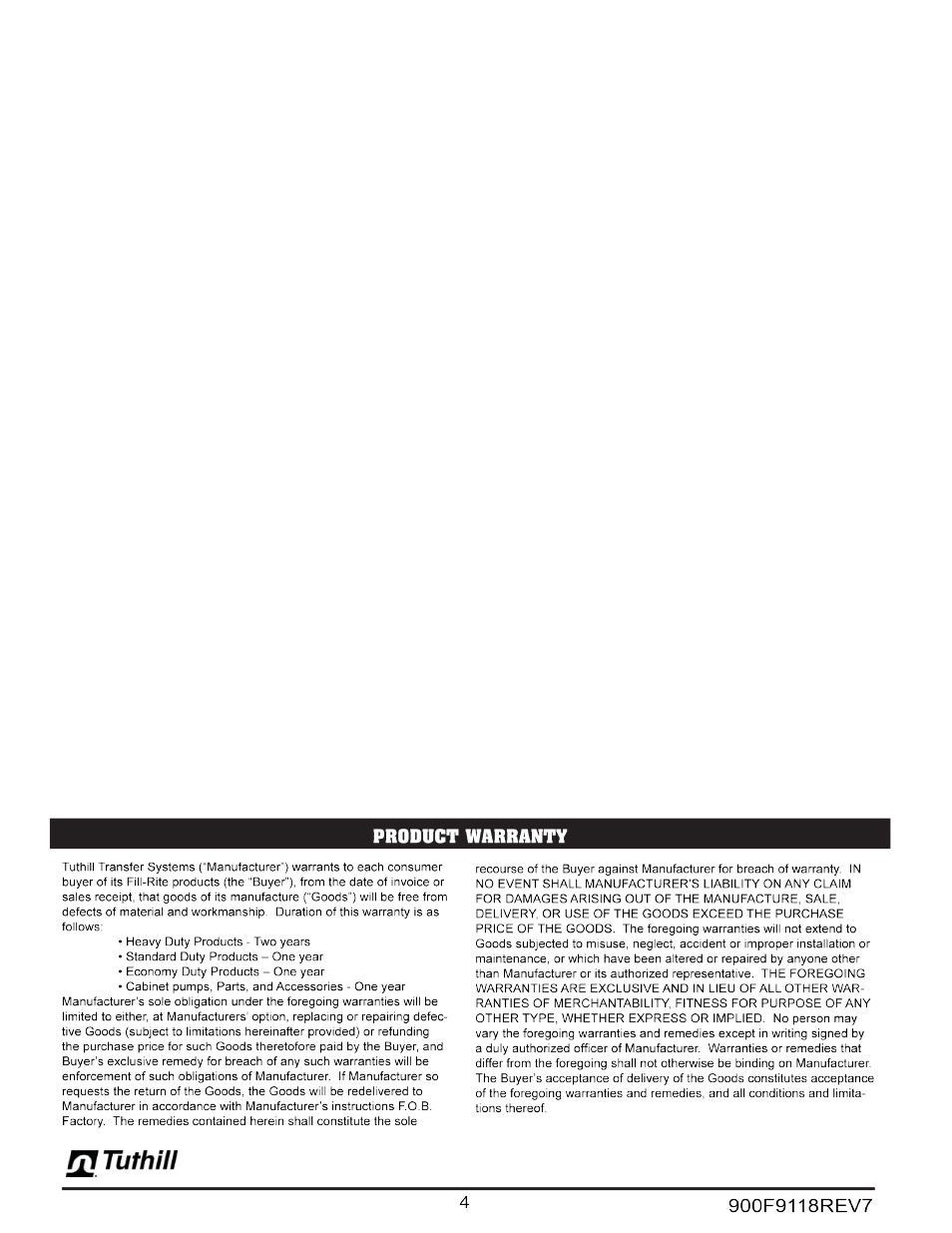Fill-Rite 900 Series Meter User Manual | Page 4 / 4