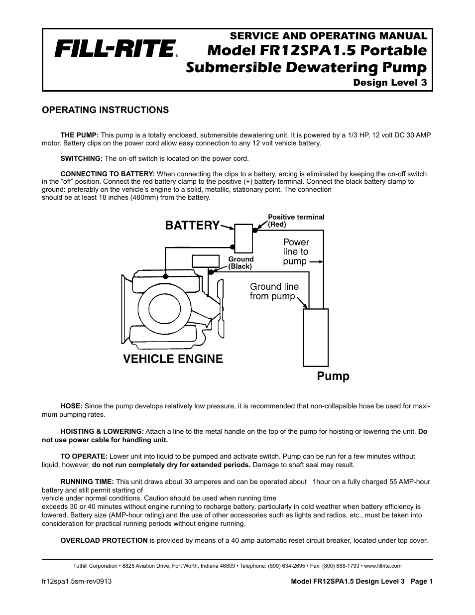 Fill-Rite FR12SPA1.5 User Manual | 4 pages
