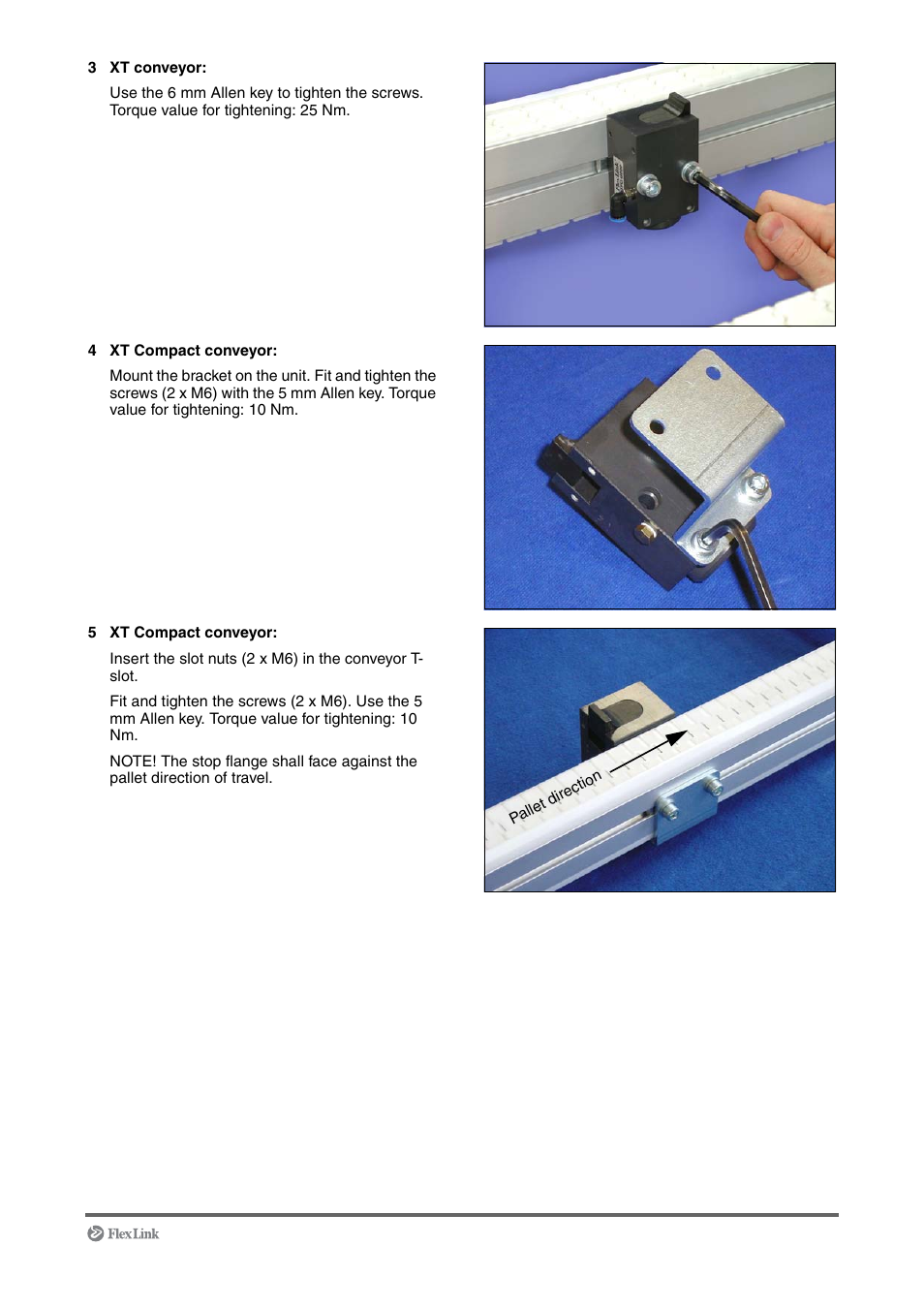 FlexLink XT (макс. 30 кг) Монтаж User Manual | Page 39 / 74