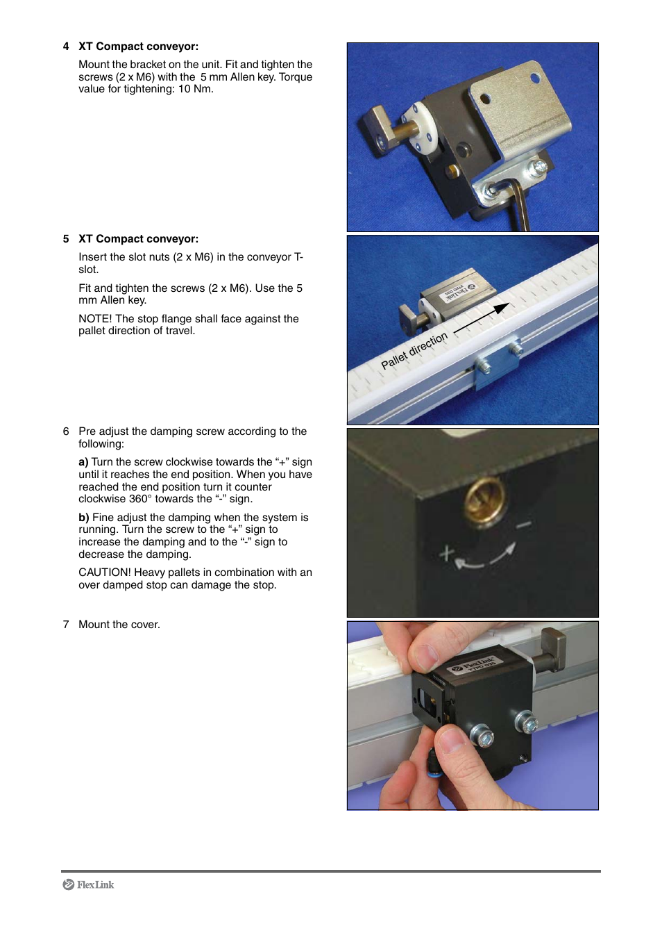 FlexLink XT (макс. 30 кг) Монтаж User Manual | Page 41 / 74