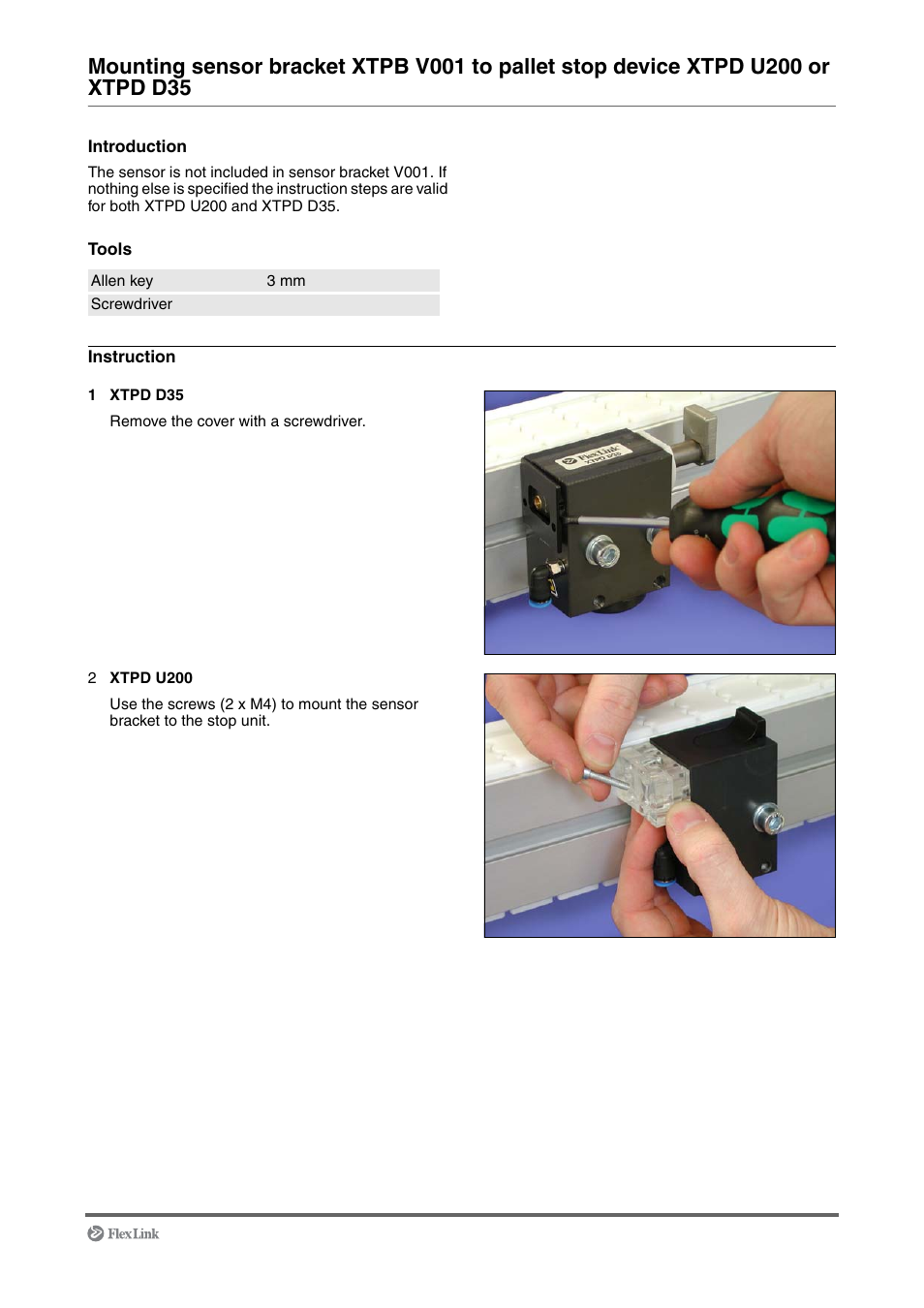 FlexLink XT (макс. 30 кг) Монтаж User Manual | Page 43 / 74