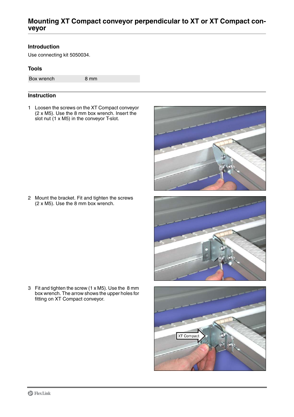 FlexLink XT (макс. 30 кг) Монтаж User Manual | Page 51 / 74