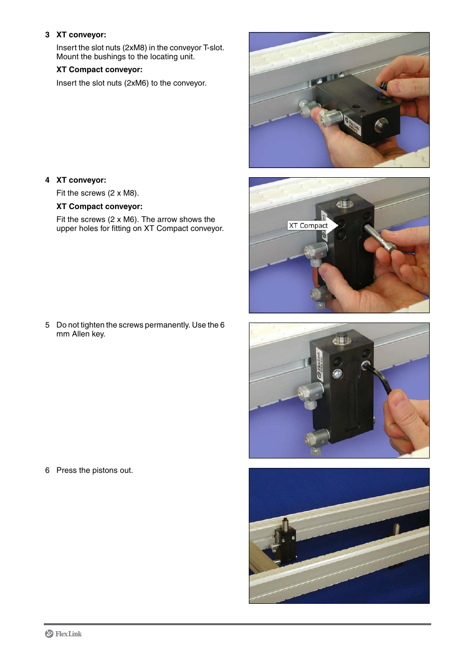 FlexLink XT (макс. 30 кг) Монтаж User Manual | Page 53 / 74