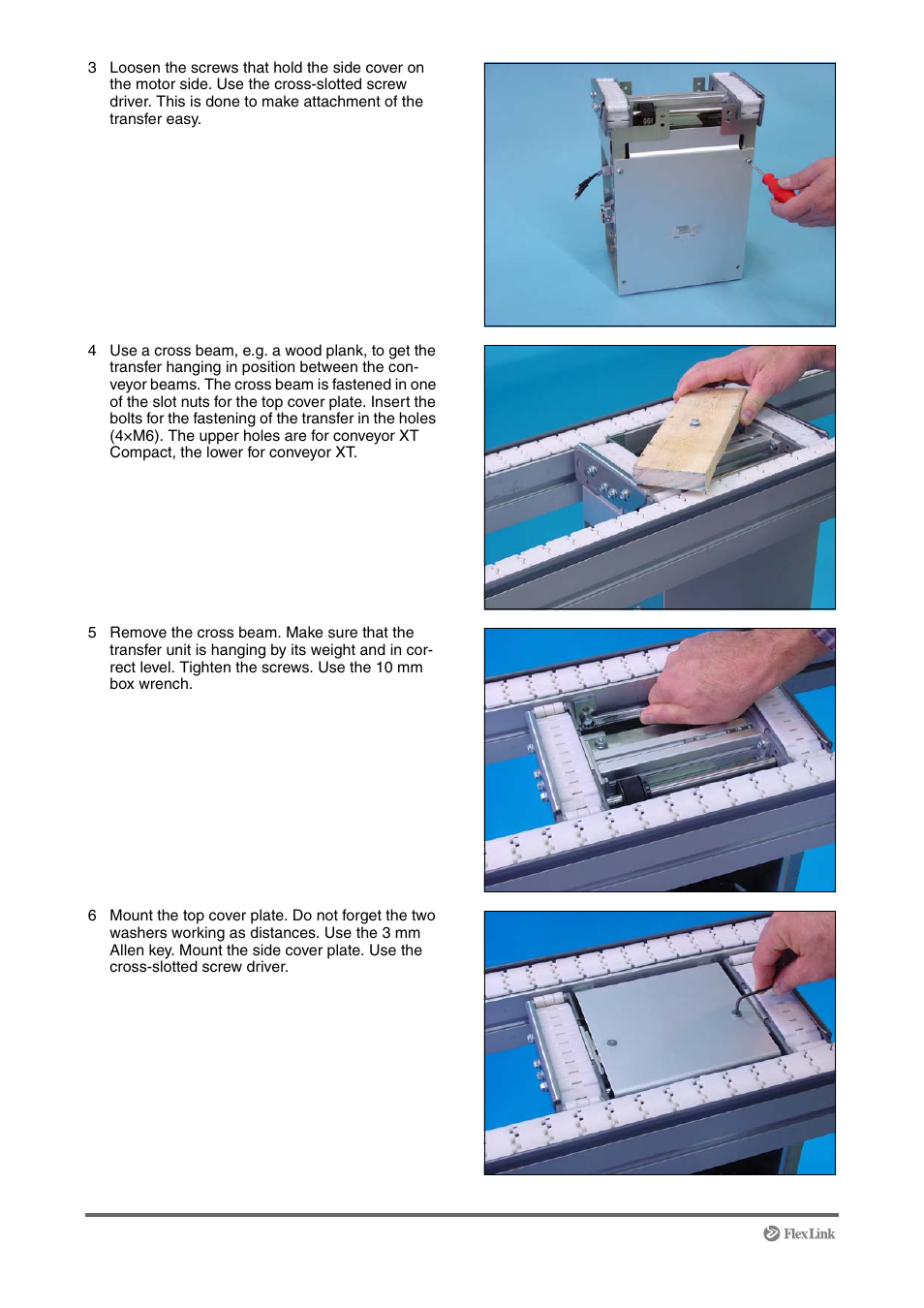 FlexLink XT (макс. 30 кг) Монтаж User Manual | Page 58 / 74