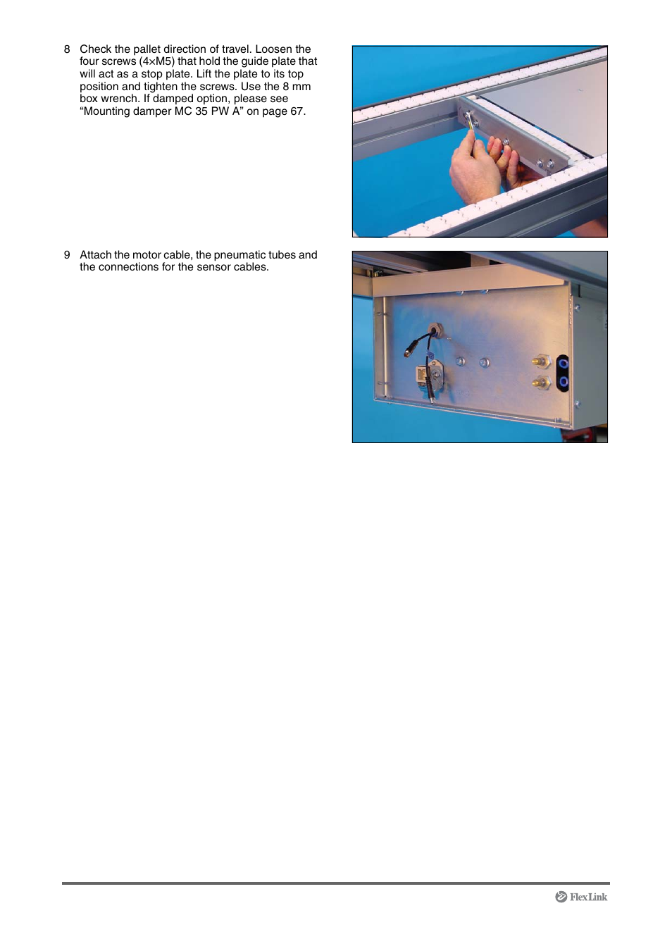 FlexLink XT (макс. 30 кг) Монтаж User Manual | Page 62 / 74