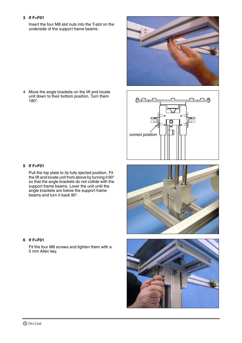 FlexLink XT (макс. 30 кг) Монтаж User Manual | Page 71 / 74