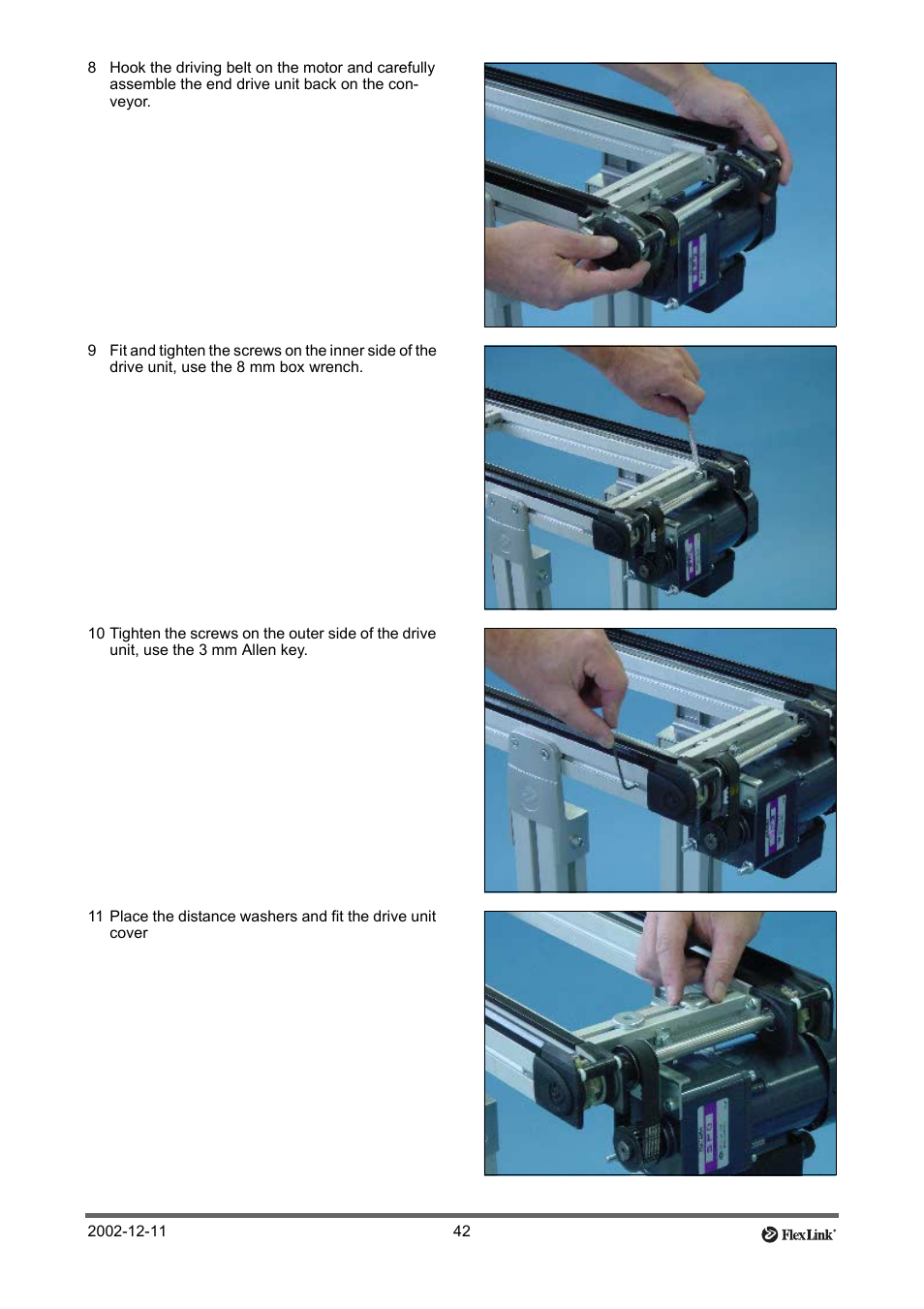FlexLink XT (макс. 30 кг) Тех. обслуживание User Manual | Page 42 / 67