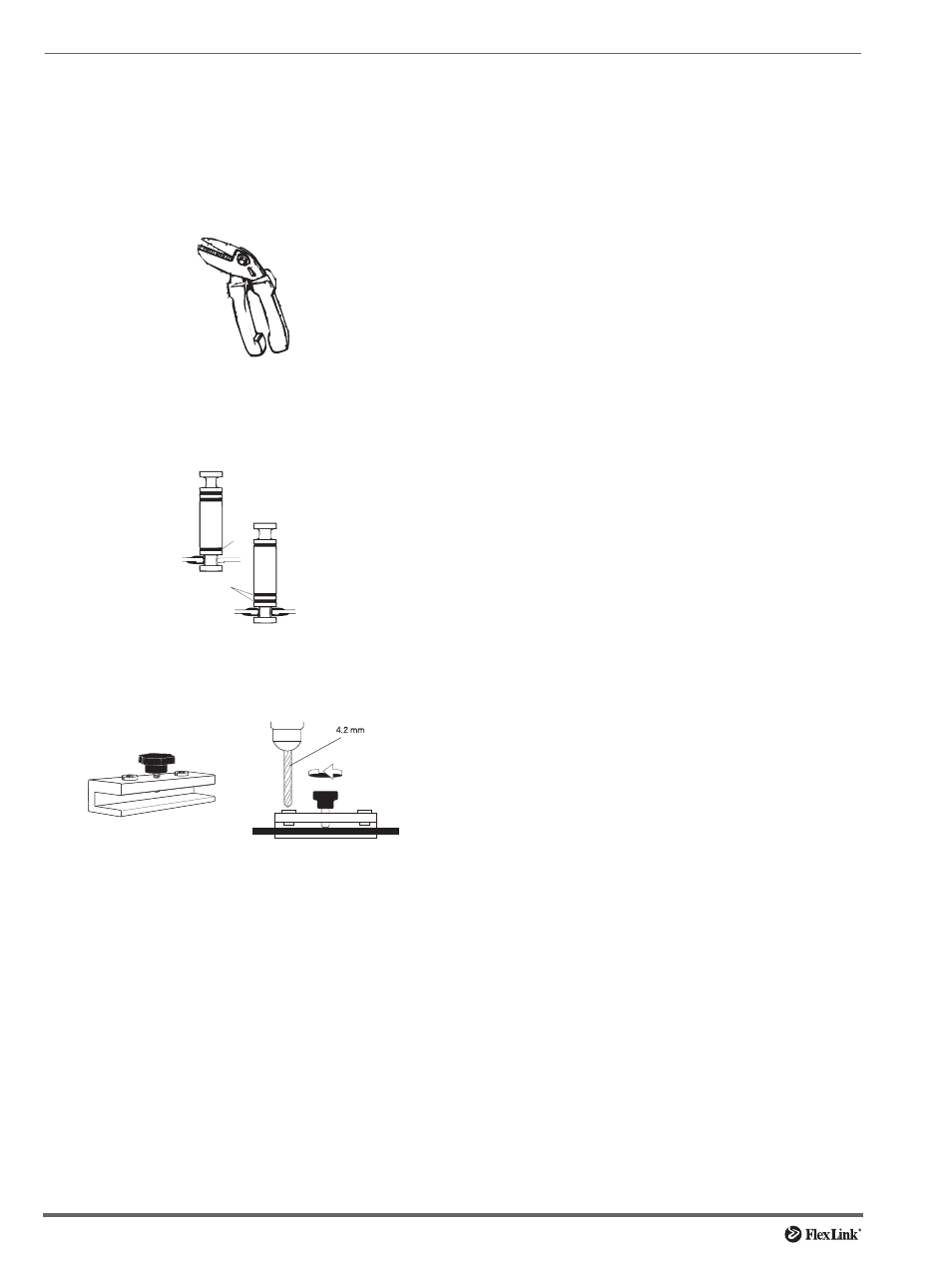 Replacement of worn parts – slide rails | FlexLink X45 (43 мм) Тех. обслуживание User Manual | Page 14 / 19
