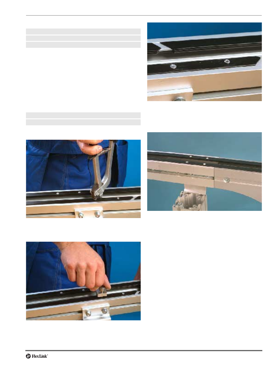 Anchoring slide rail | FlexLink X45 (43 мм) Тех. обслуживание User Manual | Page 15 / 19