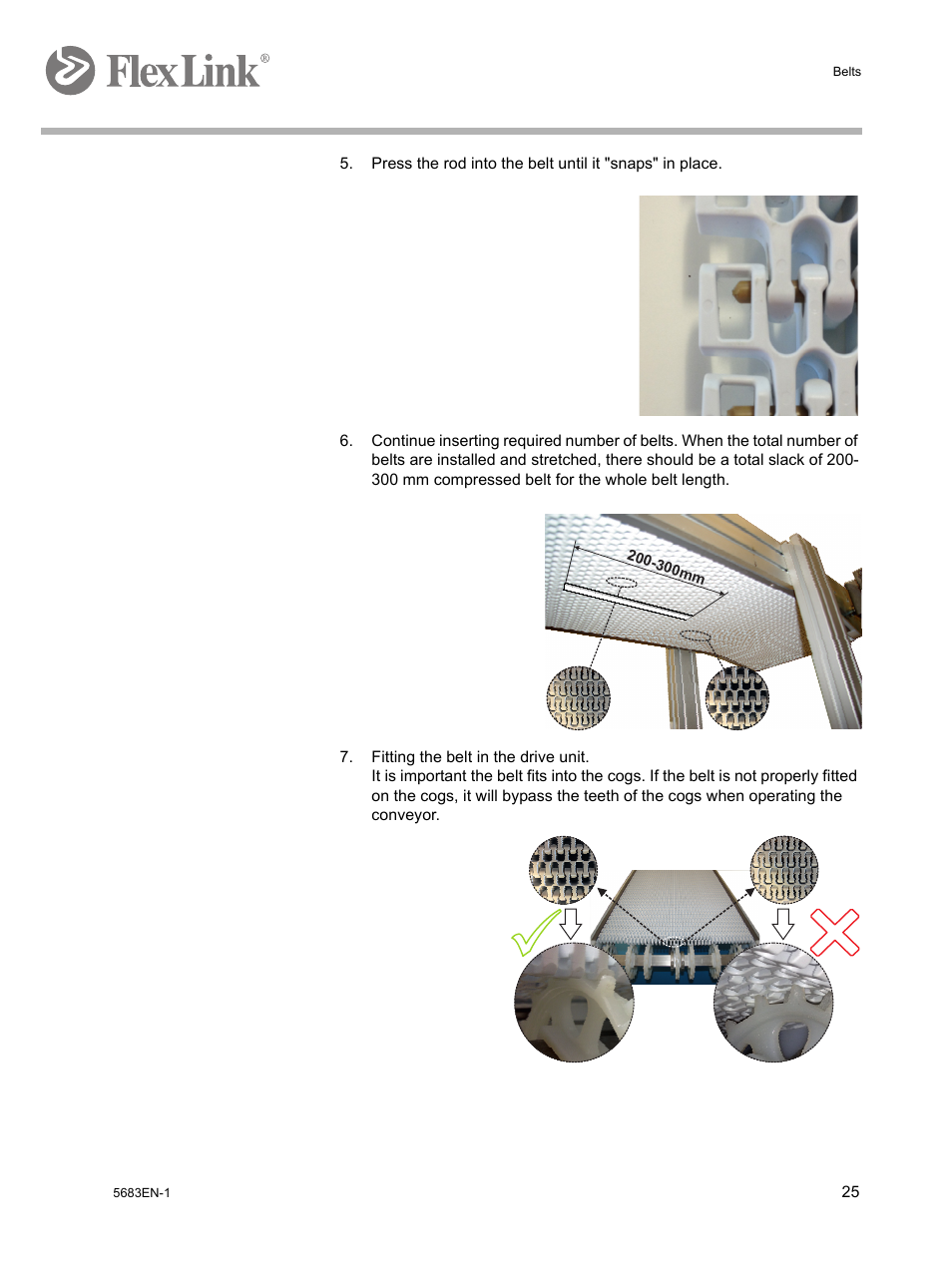 FlexLink WL322 (322 мм) Монтаж User Manual | Page 29 / 48