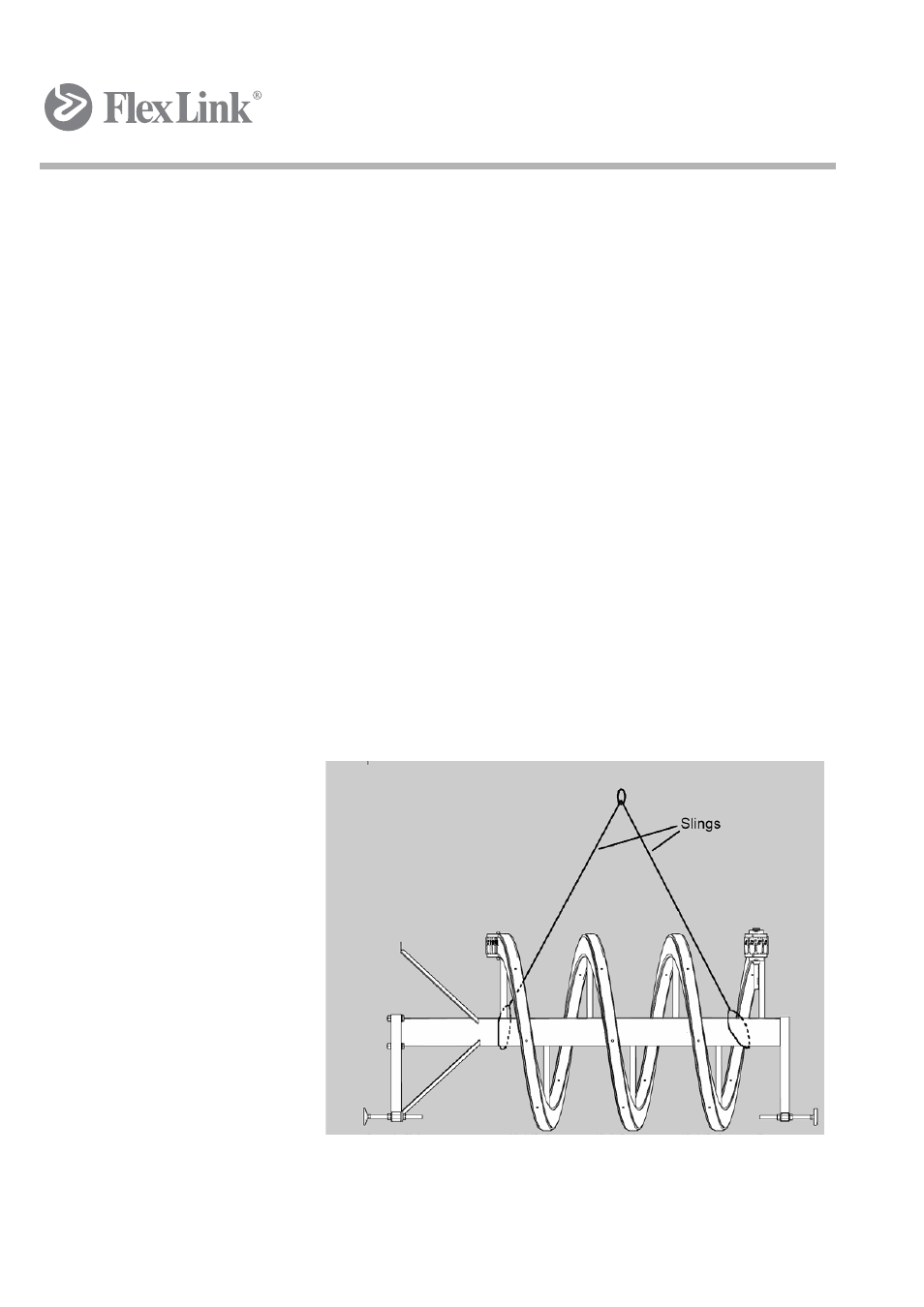 2 unloading instructions | FlexLink Spiral Elevator User Manual | Page 29 / 74