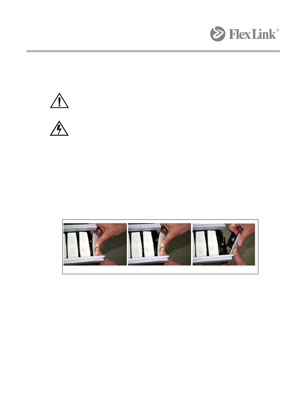 2 replacing conveyor plates(slats) | FlexLink Spiral Elevator User Manual | Page 54 / 74