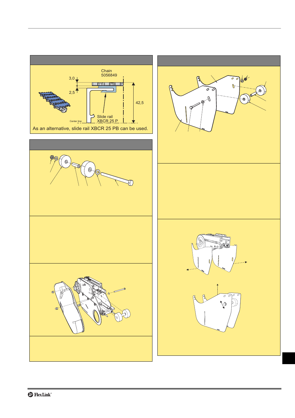 FlexLink X85 Монтаж стальной цепи 5056849 User Manual | 1 page
