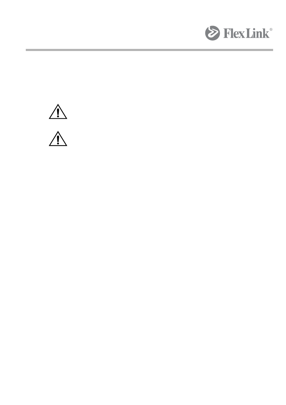 Requirements of the user | FlexLink X45 Руководство пользователя User Manual | Page 10 / 46