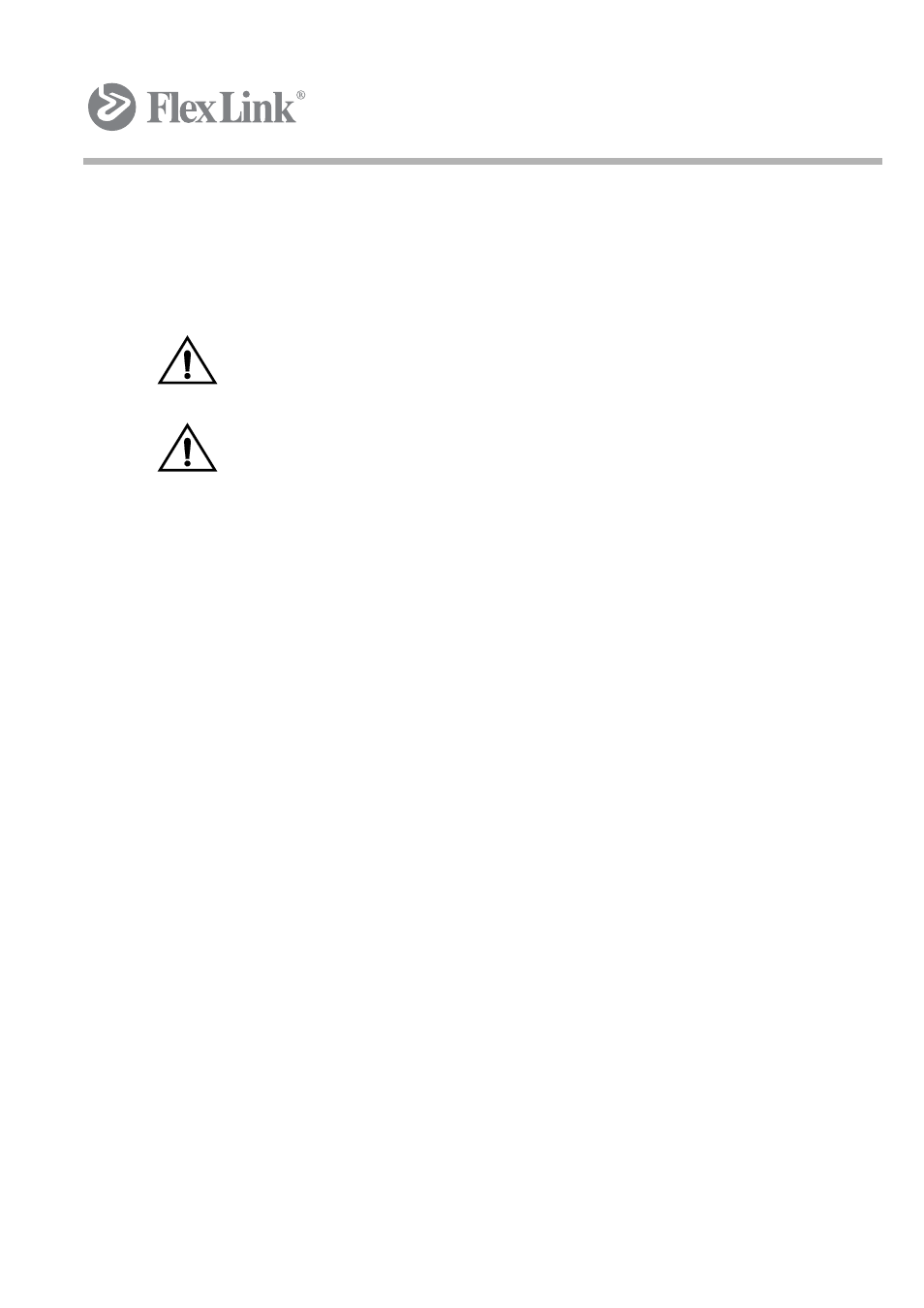 Requirements of the user | FlexLink XK Функциональные модули Руководство пользователя User Manual | Page 10 / 44
