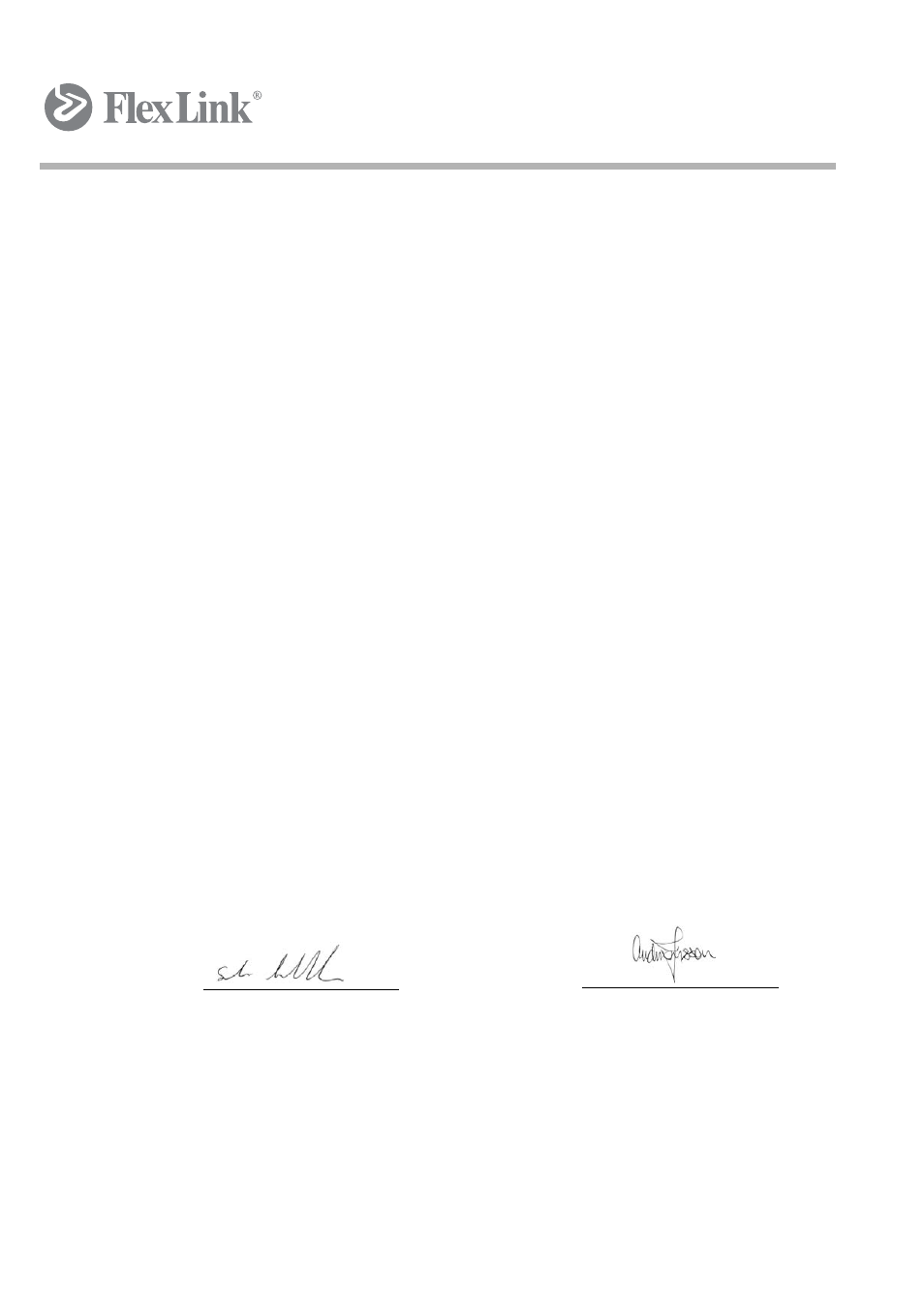 Ec declaration of incorporation, Partly complied machinery | FlexLink XK Функциональные модули Руководство пользователя User Manual | Page 43 / 44