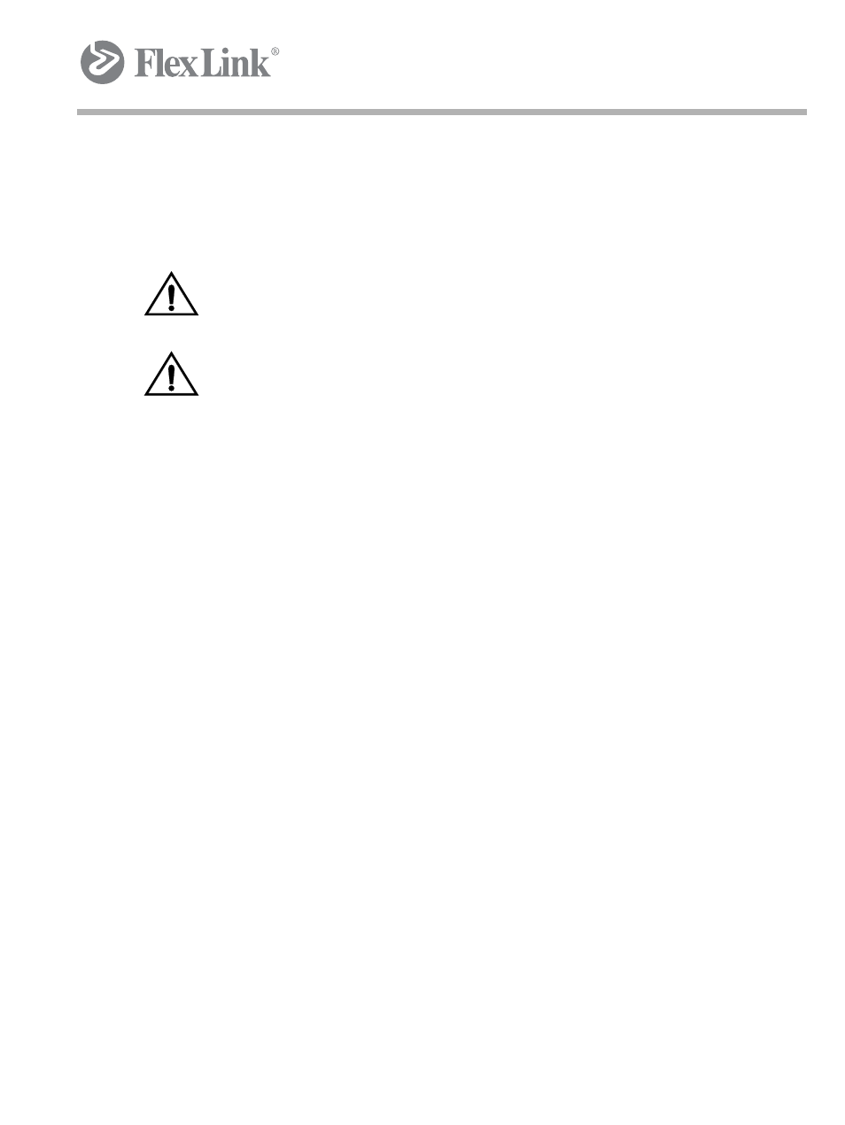 Requirements of the user | FlexLink X65 Основной модуль XLUL 11 Руководство пользователя User Manual | Page 10 / 30