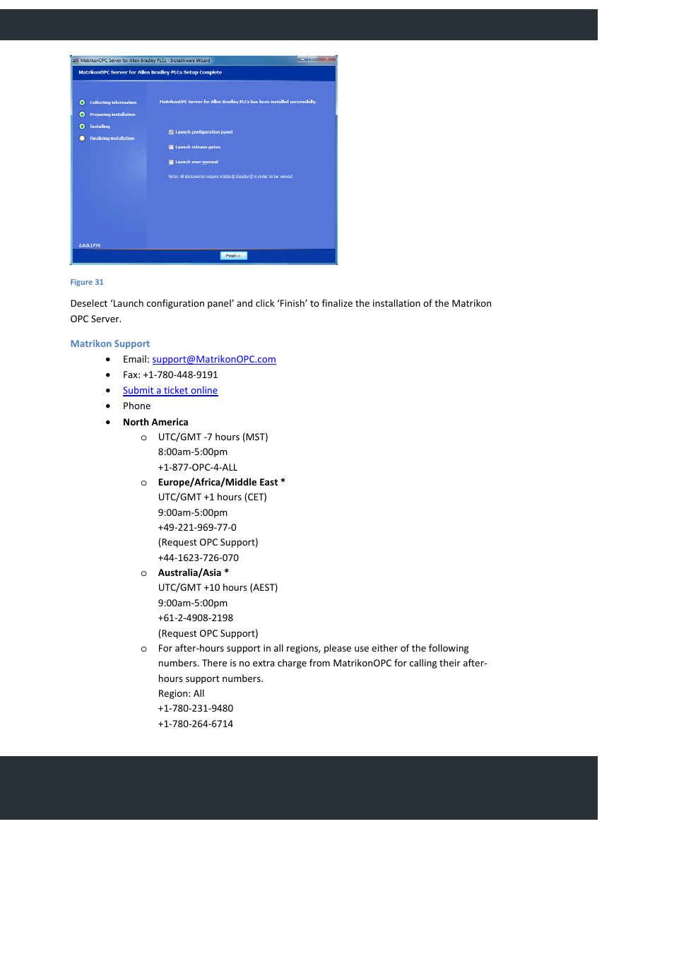 Matrikon support, Providing production efficiency | FlexLink YOUTILIZE User Manual | Page 29 / 125