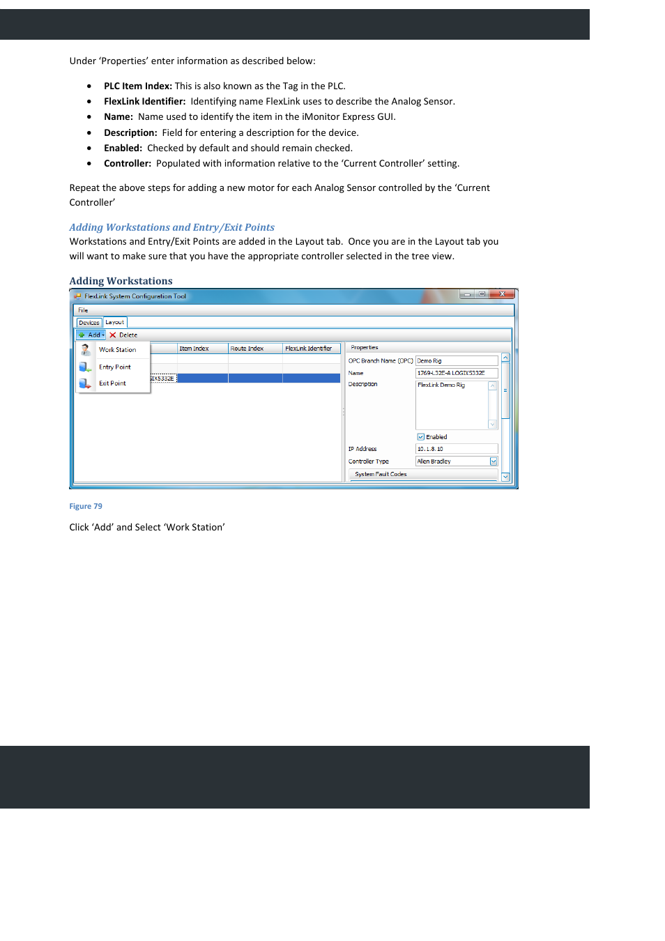 Adding workstations and entry/exit points, Adding workstations, Providing production efficiency | FlexLink YOUTILIZE User Manual | Page 62 / 125