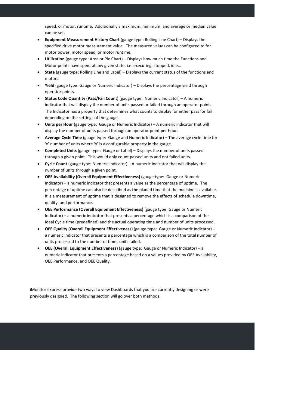 Viewing dashboards, Providing production efficiency | FlexLink YOUTILIZE User Manual | Page 76 / 125