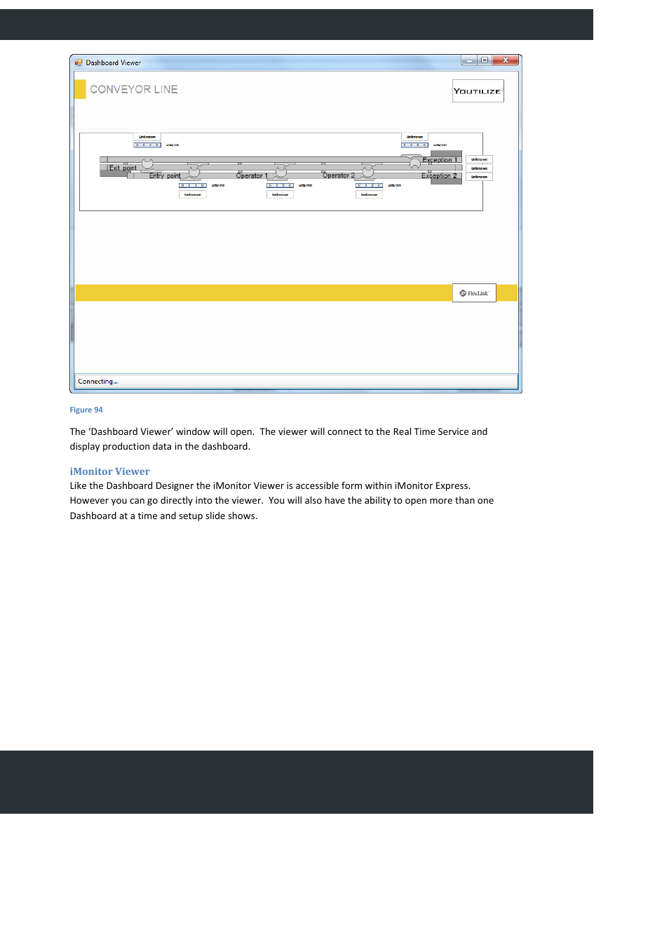 Imonitor viewer, Providing production efficiency | FlexLink YOUTILIZE User Manual | Page 79 / 125