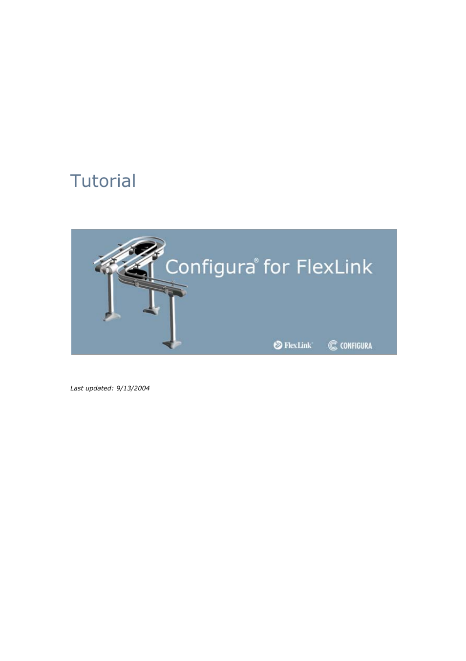 FlexLink Configura User Manual | 41 pages