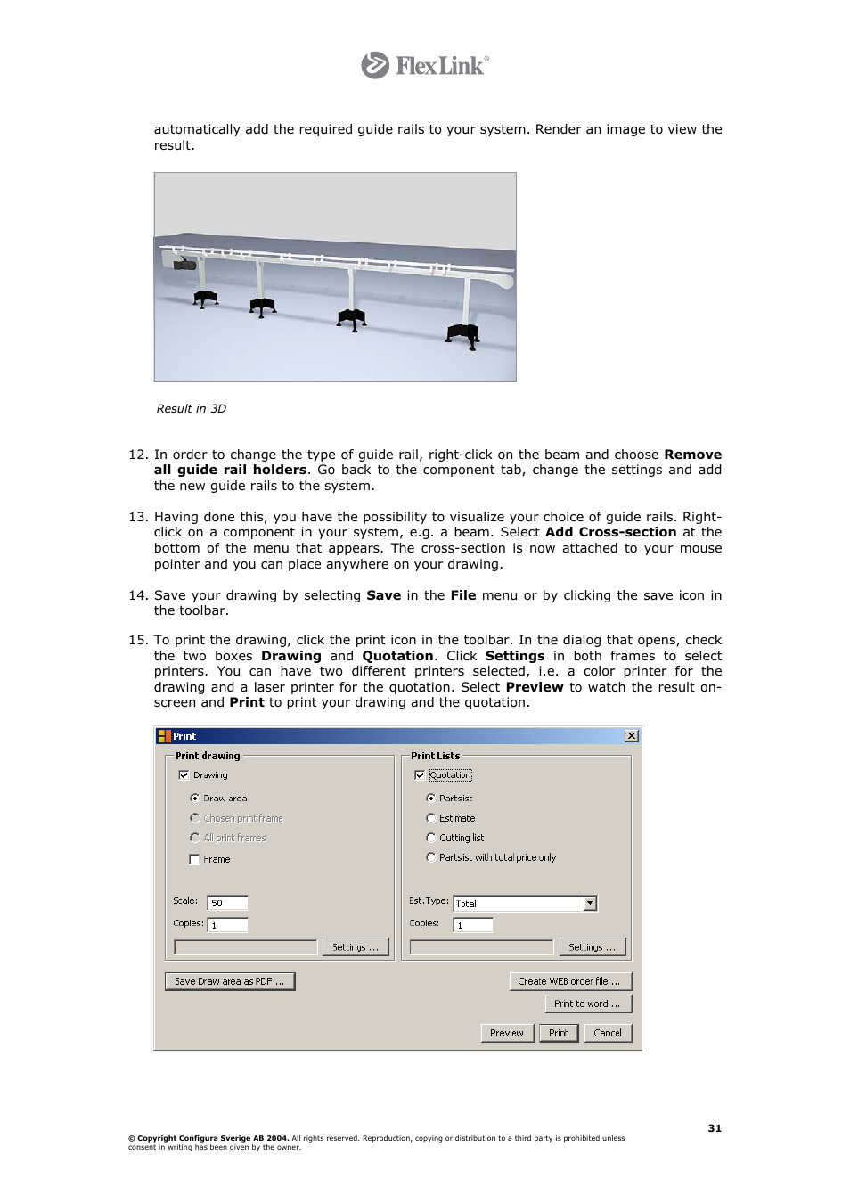 FlexLink Configura User Manual | Page 31 / 41