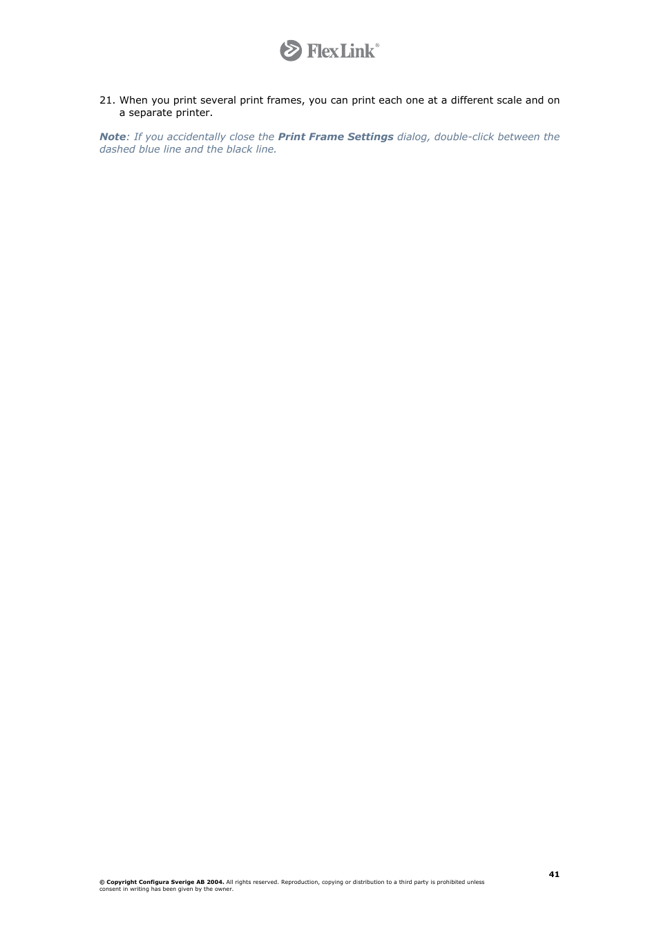 FlexLink Configura User Manual | Page 41 / 41