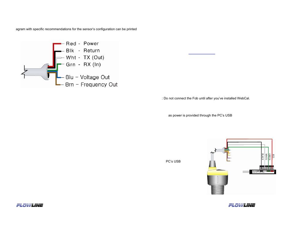 Wiring the echopod, Configuring the echopod | Flowline DX10 EchoPod User Manual | Page 3 / 6