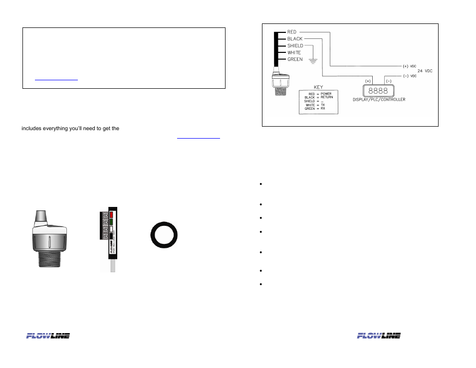 We do your level best, Components, Welcome to the dl10 quick start | Flowline DL10 EchoPod User Manual | Page 2 / 6