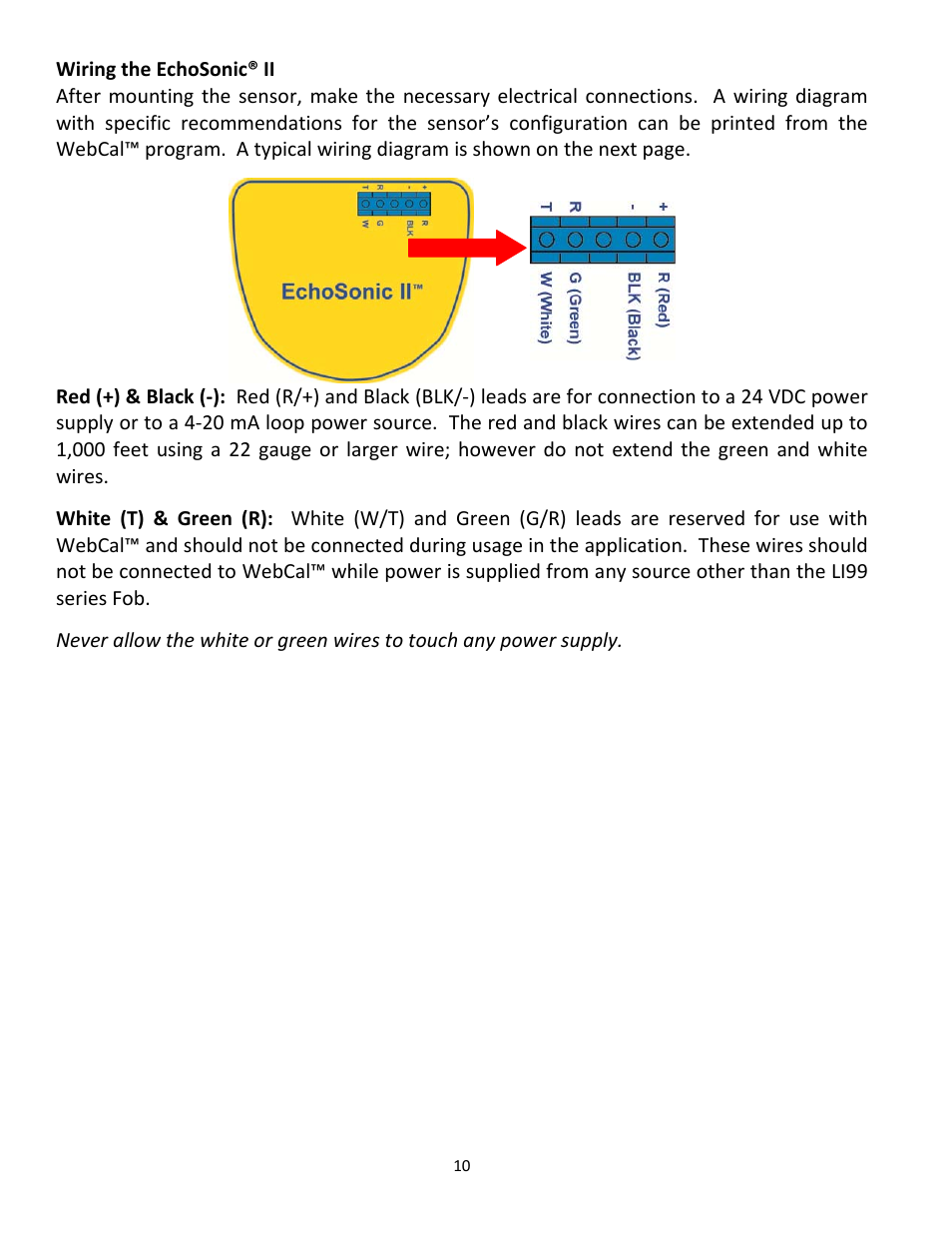 Flowline LU29 EchoSonic II User Manual | Page 10 / 12