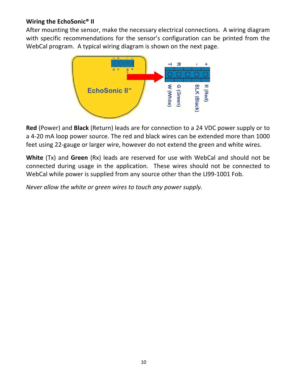 Flowline LU27 EchoSonic II User Manual | Page 10 / 12