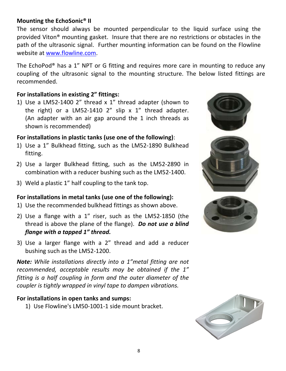 Flowline LU27 EchoSonic II User Manual | Page 8 / 12