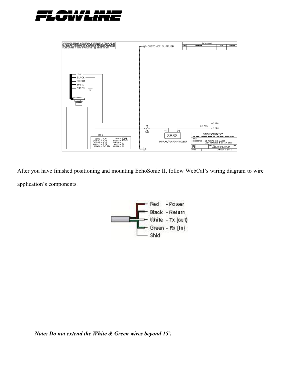 Flowline LU29-1 EchoSonic II User Manual | Page 13 / 24