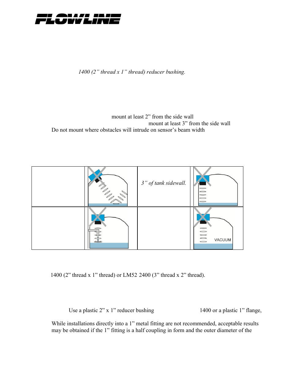 Flowline LU84-5161 EchoSpan User Manual | Page 17 / 22