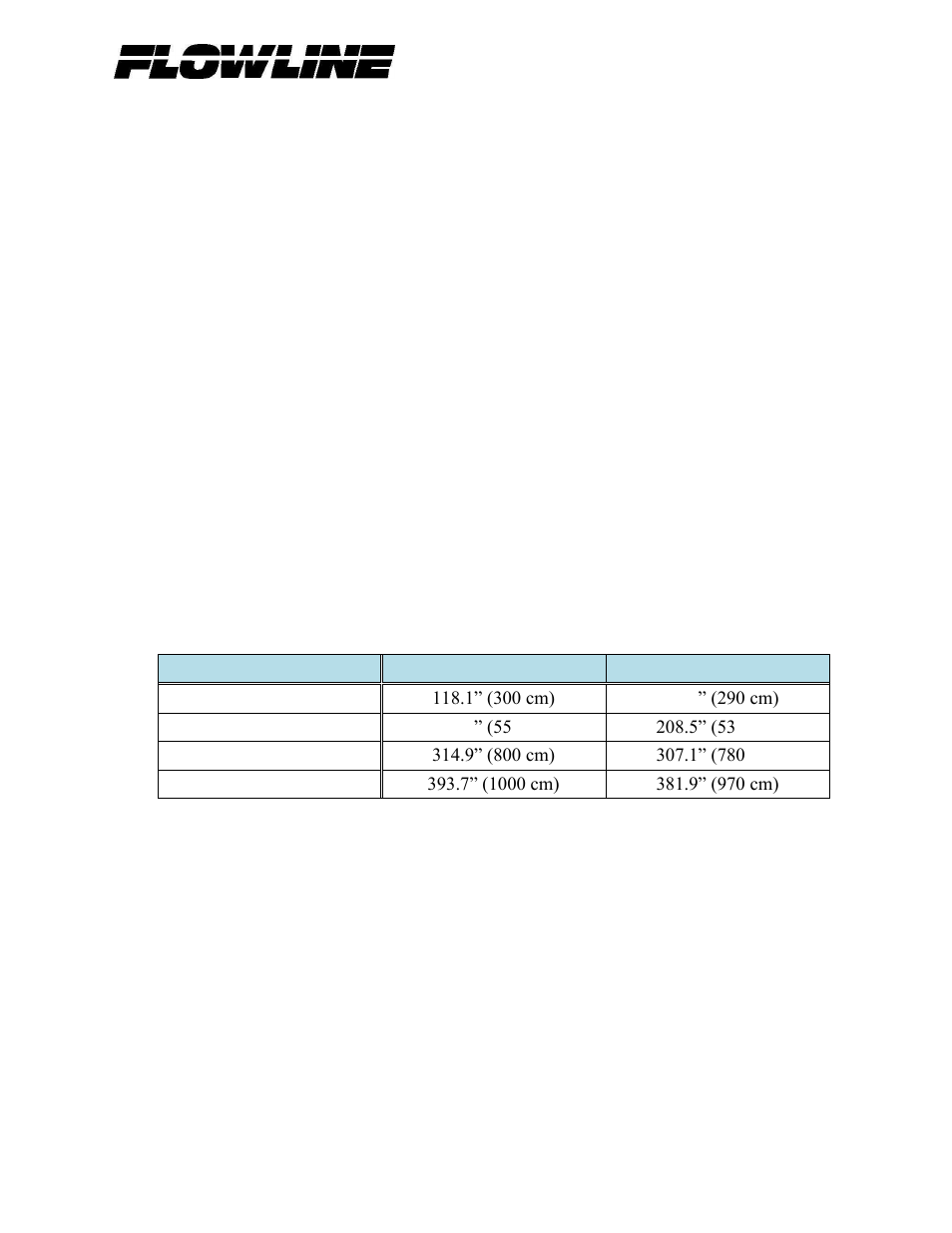 Flowline LU84-5161 EchoSpan User Manual | Page 21 / 22