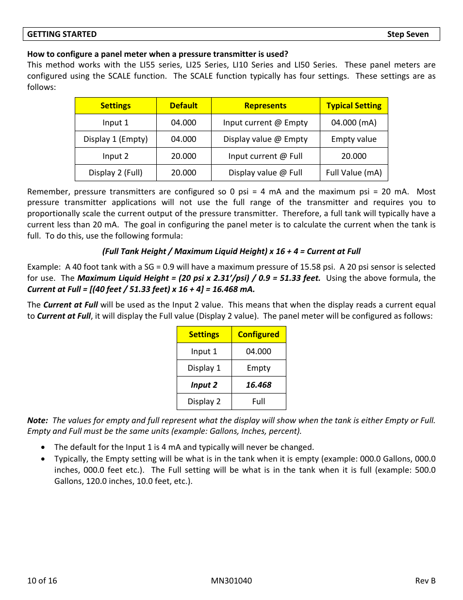 Flowline LD32‐S4_1 DeltaSpan User Manual | Page 10 / 16