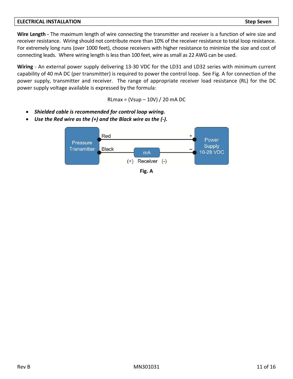 Flowline LD32‐S2_1 DeltaSpan User Manual | Page 11 / 16