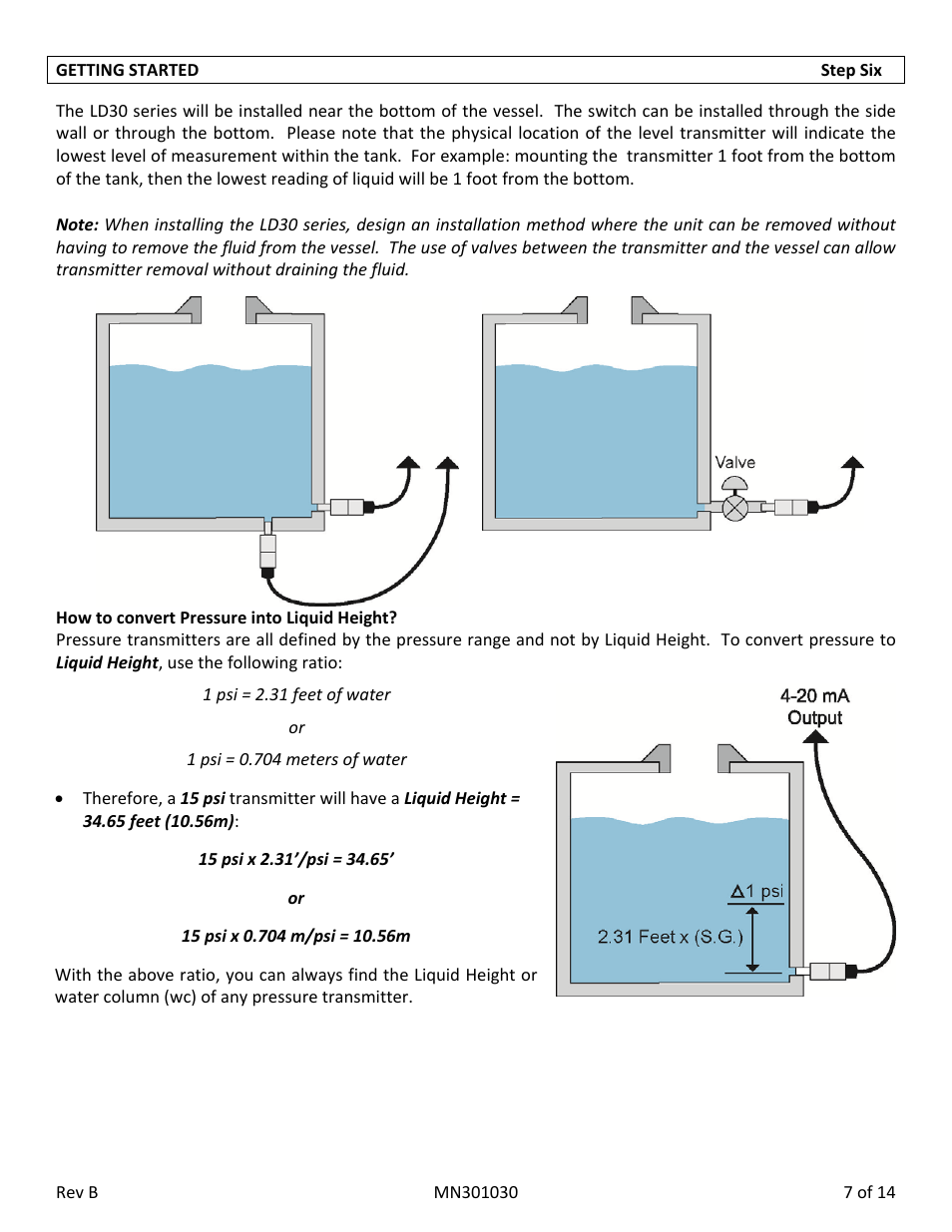 Flowline LD30 DeltaSpan User Manual | Page 7 / 14