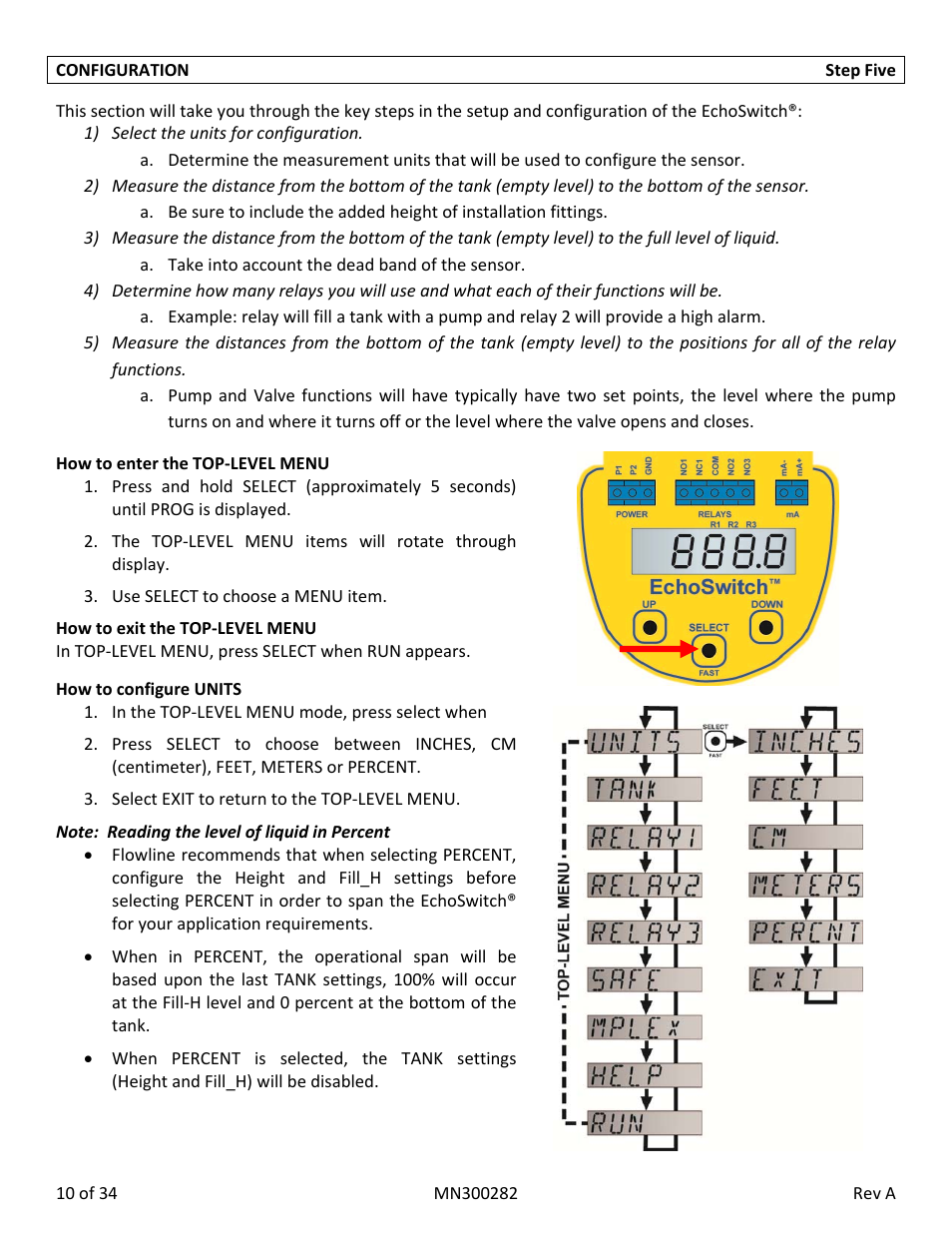 Flowline LU78 EchoSwitch User Manual | Page 10 / 34