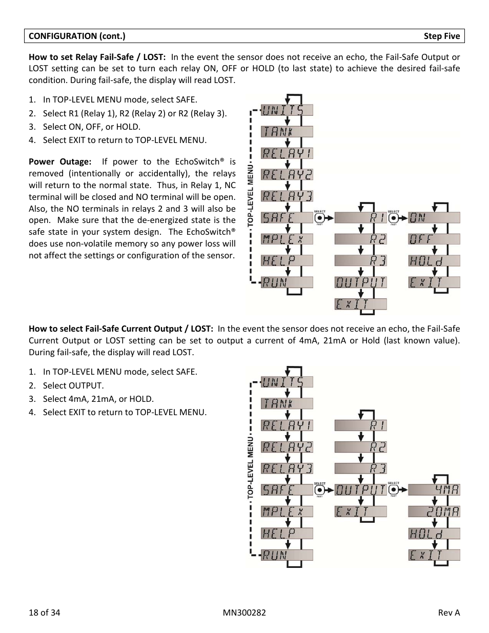 Flowline LU78 EchoSwitch User Manual | Page 18 / 34