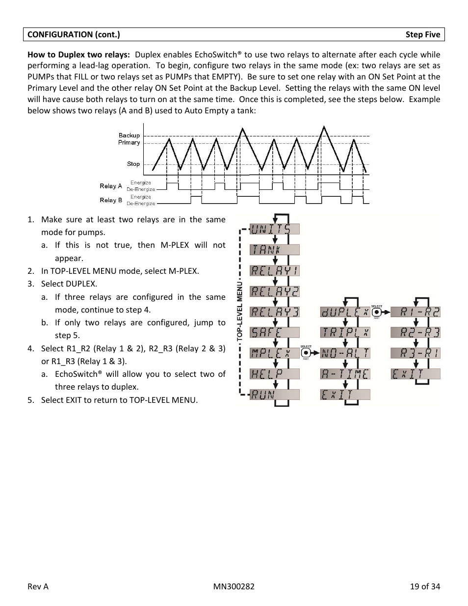 Flowline LU78 EchoSwitch User Manual | Page 19 / 34