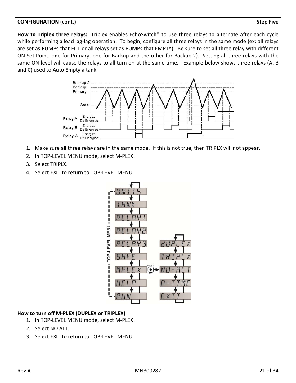 Flowline LU78 EchoSwitch User Manual | Page 21 / 34