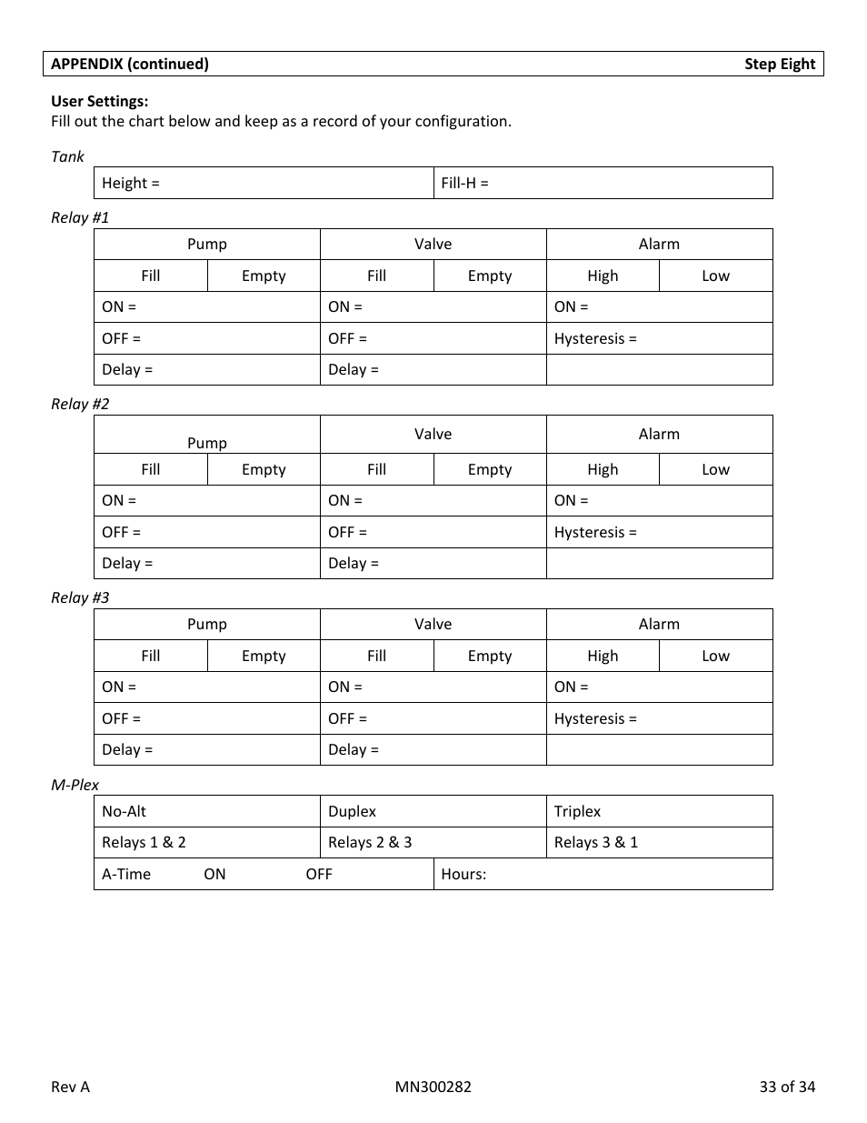 Flowline LU78 EchoSwitch User Manual | Page 33 / 34