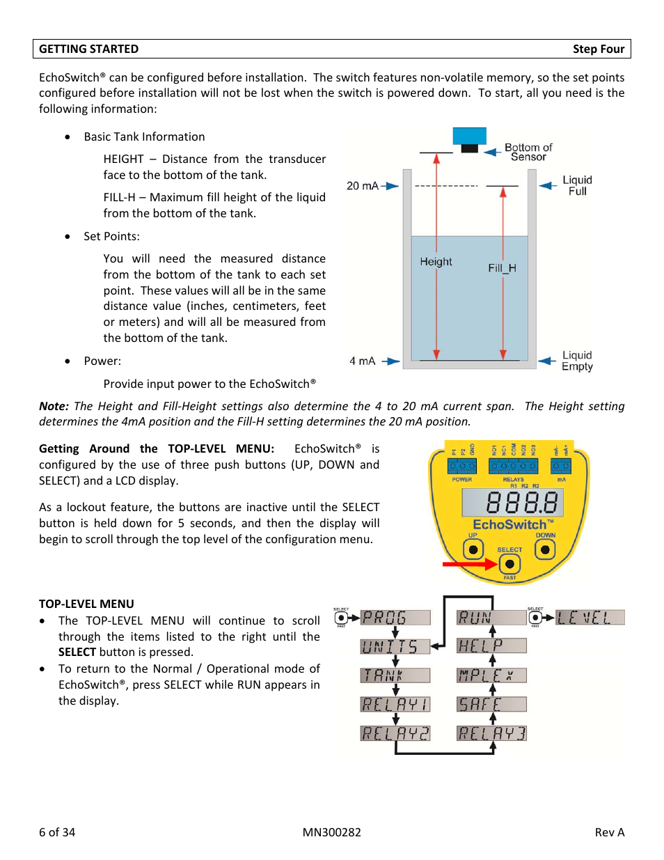 Flowline LU78 EchoSwitch User Manual | Page 6 / 34